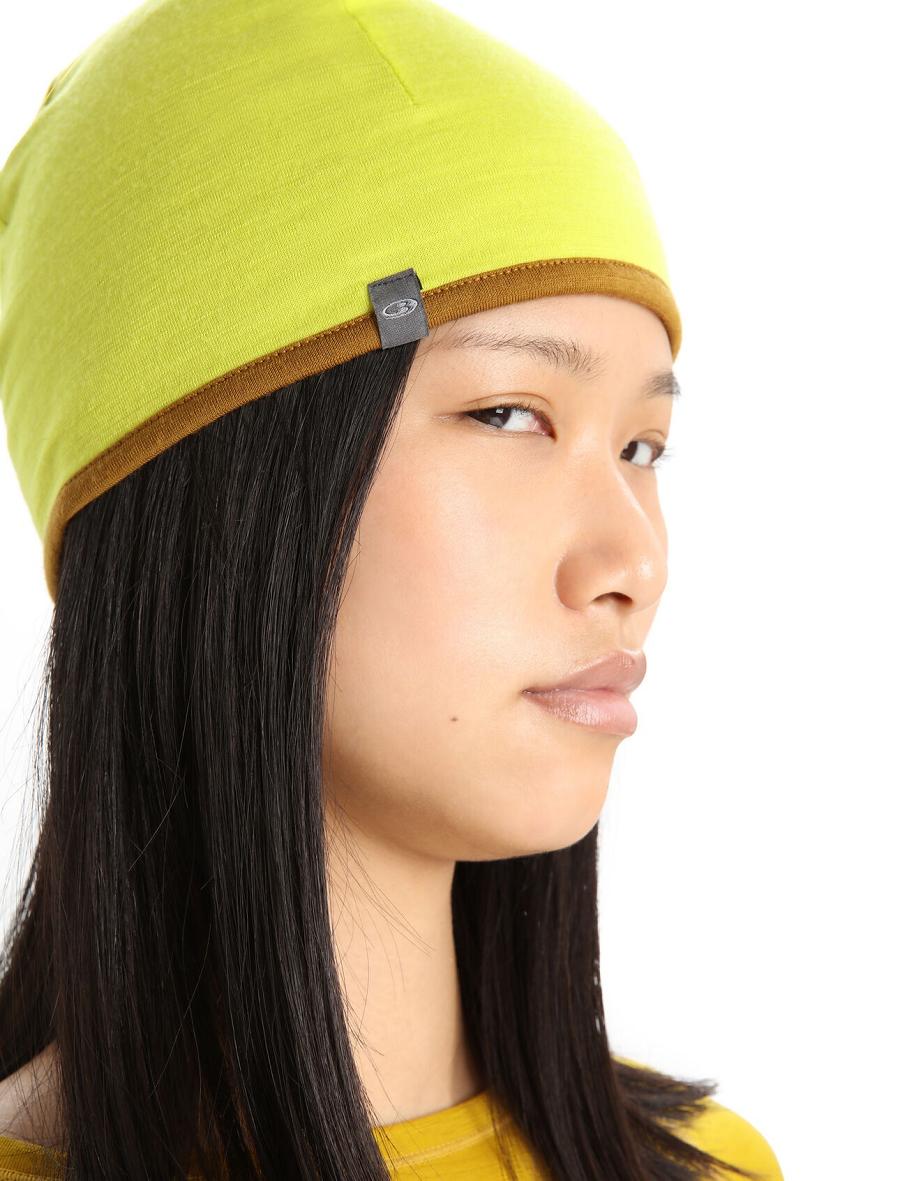 Women's Icebreaker Unisex Merino Pocket Beanie Hats Shine / Clove | CA 1462PJJQ